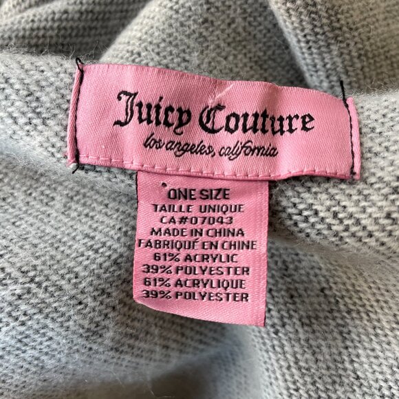 Juicy Couture Black/Gray Shawl/Wrap/Cape - ONE SIZE - Picture 5 of 12